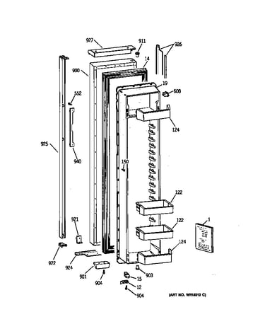 Freezer door