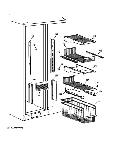 Freezer shelves