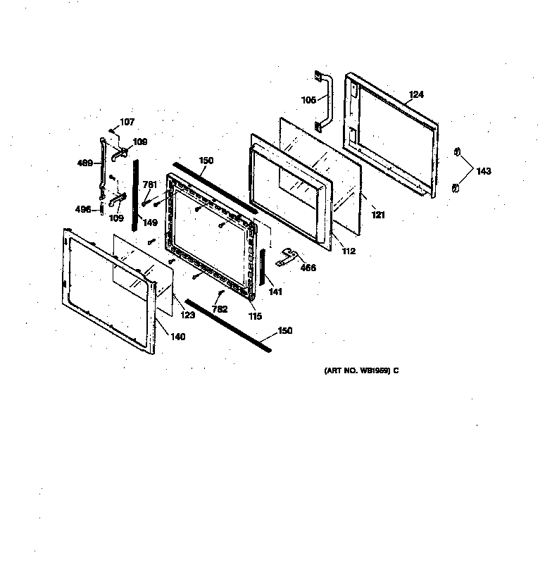 Microwave door
