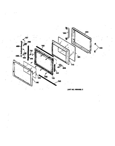 Microwave door