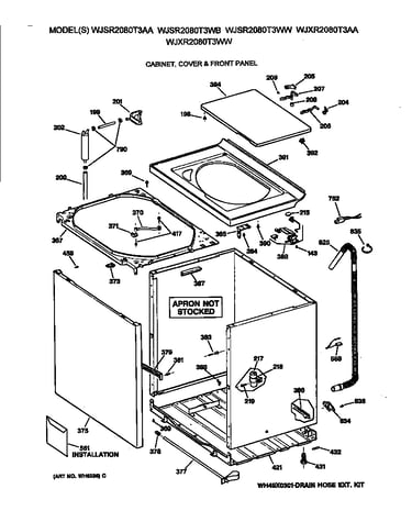 Cabinet, cover & front panel