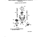 GE WJSR2080T3WW suspension, pump & drive components diagram