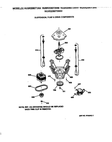 Suspension, pump & drive components