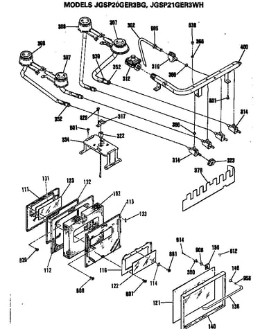 Door/gas lines