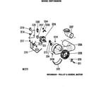 GE DDP1380SCM blower/motor diagram