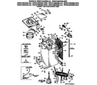 GE WWA7650SBLAA cabinet and suspension asm. diagram