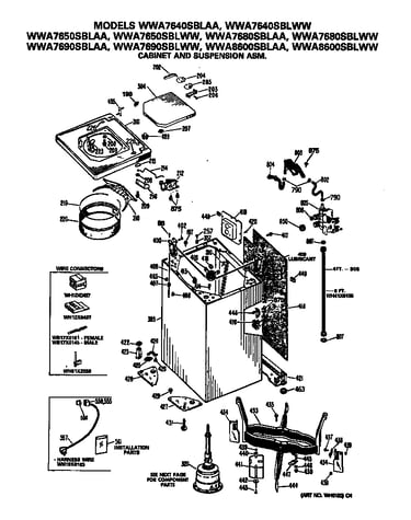 Cabinet and suspension asm.