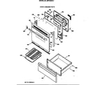GE JBP24DW1 door & drawer parts diagram