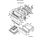 GE JBP46GIV1 door & drawer parts diagram