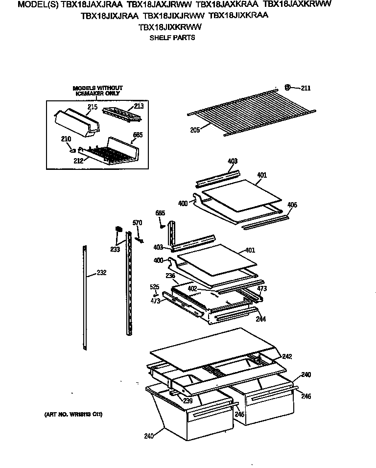 Shelf parts