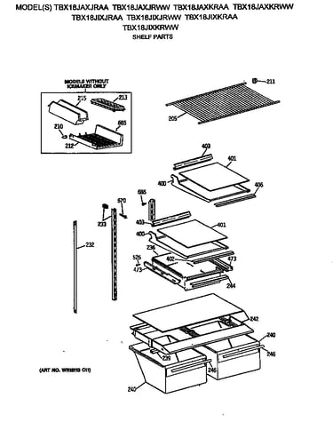 Shelf parts