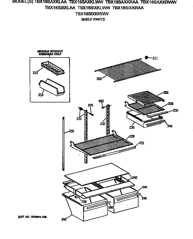 Shelf parts