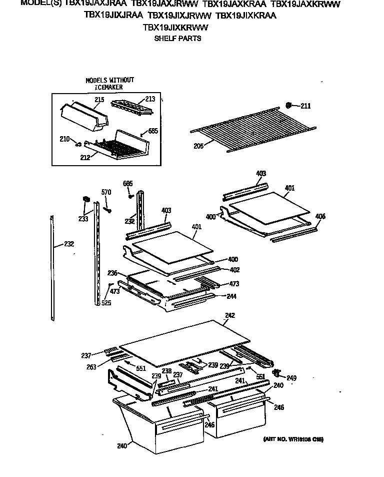 Shelf parts