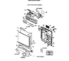 GE GSC1200X04 escutcheon & door assembly diagram
