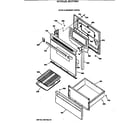 GE JBC27GW1 door & drawer parts diagram