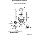 GE WCCB2050T2WC suspension, pump & drive components diagram