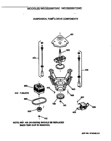 Suspension, pump & drive components