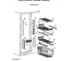 GE TFX30PRYAAA freezer shelves diagram