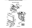GE GSC900X04BA escutcheon & door assembly diagram