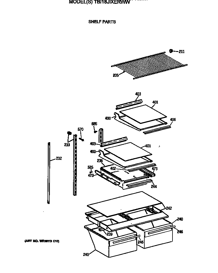 Shelf parts