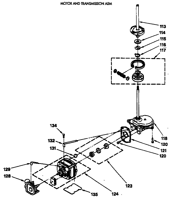 MOTOR AND TRANSMISSION ASM