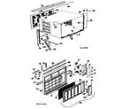 GE AFH15D1E1 cabinet/grille diagram