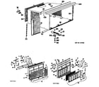 GE AF912AMW3 cabinet/grille diagram