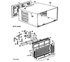 GE AFE15D1E2 cabinet/grille diagram