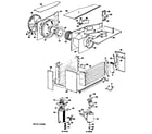 GE AFE15D1E1 chassis assembly diagram