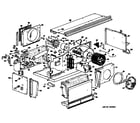 GE A3B588DEASQ1 chassis assembly diagram