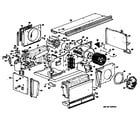 GE A3B589DCALQ1 chassis assembly diagram