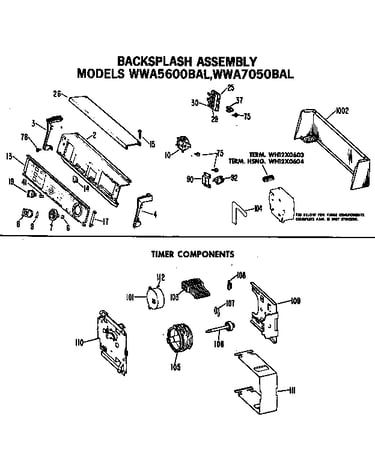 Backsplash assembly