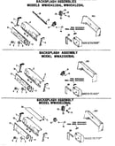 Backsplash assemblies
