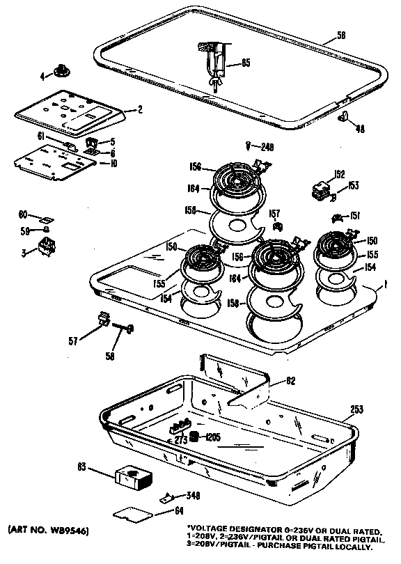 Cooktop assembly