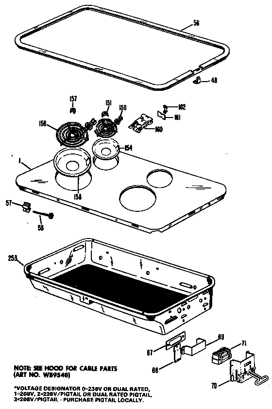 Cooktop assembly