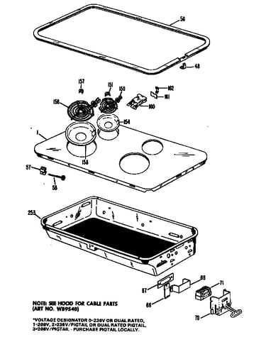 Cooktop assembly