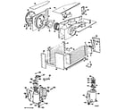 GE AF912DMW2 chassis assembly diagram