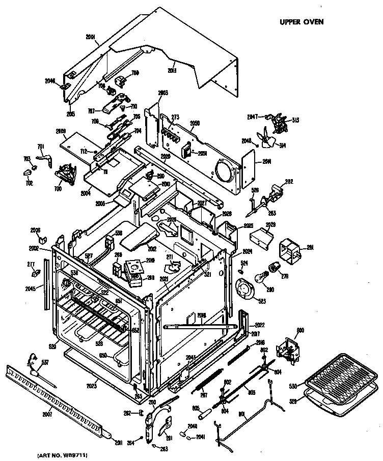 Upper oven
