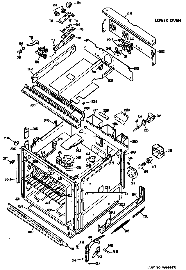 Lower oven