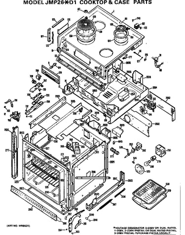 Cooktop & case parts