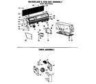 GE WWC7190CAL backsplash & coin assembly diagram