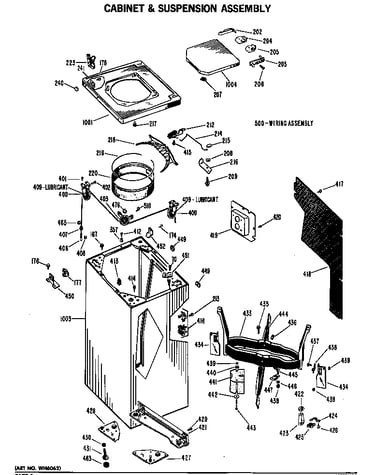Cabinet & suspension assembly