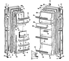 GE TFF20DCB doors diagram