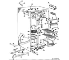 GE TFF20DCB freezer section diagram