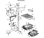 GE TFF20DCB fresh food section diagram