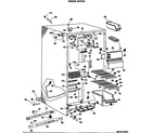 GE TFF22DCB freezer section diagram