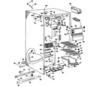 GE TFF22ZCB freezer section diagram