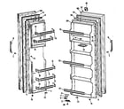 GE TFF19LCB doors diagram