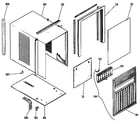 GE ASX08FSX1 cabinet diagram