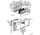GE AF908FSP1 grille/cabinet diagram